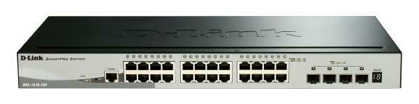 D-LINK DGS-1510-28X 28-Port Gigabit SmartPro Switch with 24 UTP and 4 SFP+ 10G Ports