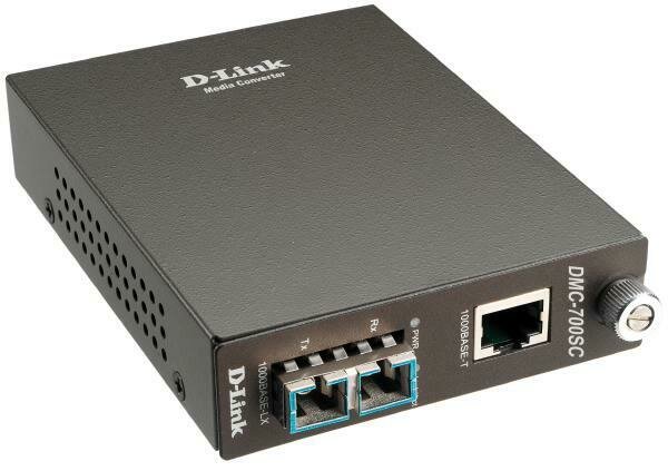 D-LINK DMC-700SC 1000BaseT to 1000BaseSX Media Converter with SC Fibre Connector (Multimode 850nm) -