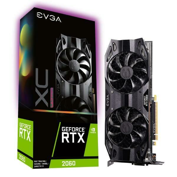 EVGA GeForce RTX 2060 XC ULTRA GAMING, 06G-P4-2167-KR, 6GB GDDR6,Dual HDB Fan