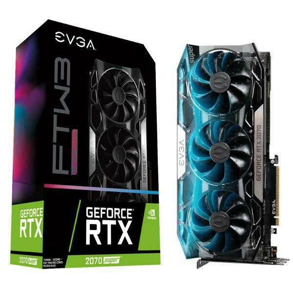 EVGA GeForce RTX 2070 SUPER FTW3 ULTRA GAMING, 08G-P4-3277-KR, 8GB GDDR6, iCX2 Technology,RGB LED,Metal Backplate, PCIe 3.0, 3 x DP, HDMI, USB Type C