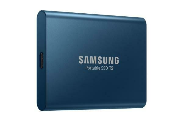 Samsung T5 Portable SSD 250GB/Up to 540MB/Sec Transfer speed/Alluring Blue/51g