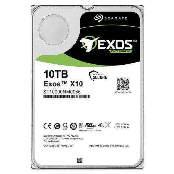Seagate EXOS HDD Enterprise Capacity 3.5&quot; Internal 7200RPM, 5 Year Warranty - 512E - 10TB SATA