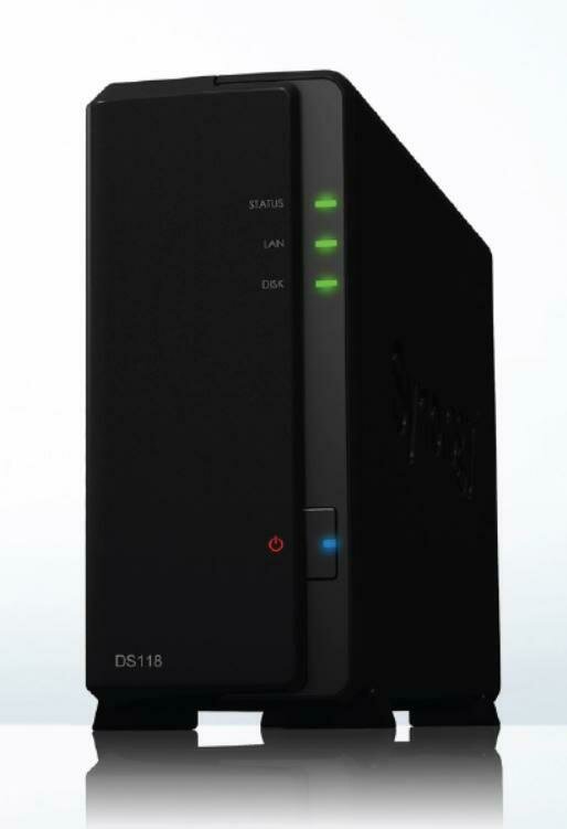 Synology DiskStation DS118 1-Bay 3.5&quot; Diskless 1xGbE NAS (Tower) (HMB), Realtek RTD1296 quad-core. 1.4GHz, 1GB RAM, 2xUSB3 - 2 year Warranty