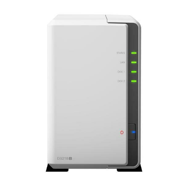 Synology DiskStation DS218J 2-Bay 3.5&quot; Diskless 1xGbE NAS (Tower) (HMB), Marvell 1.3GHz, 512MB RAM, 2 x USB3.0, 2 Yr Warranty