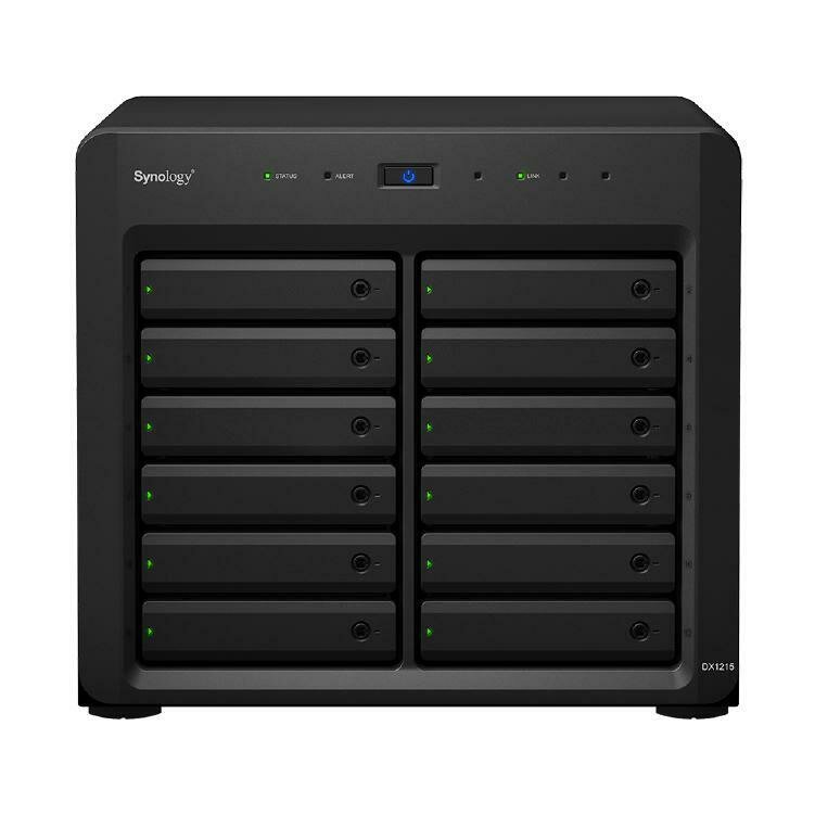 Synology Expansion Unit DX1215 12-Bay 3.5&quot; Diskless NAS for Scalable Models (SMB/ENT)