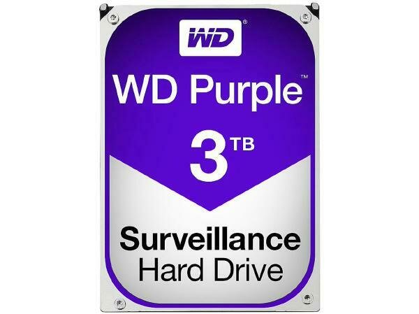 WD HDD 3.5&quot; Internal SATA 3TB Purple, Variable RPM, 3 Year Warranty - WD30PURZ