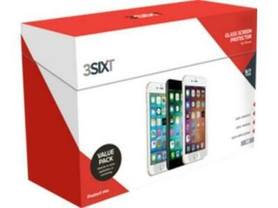 3SIXT Screen Protector iPhone 6S/6/7/8 Glass - Bulk 50 Pack