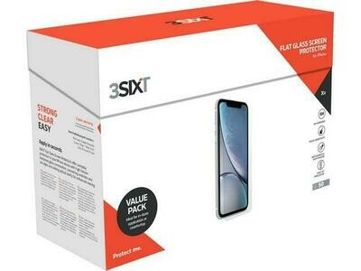 3SIXT Screen Protector Flat Glass - iPhone XR - Bulk 50 Pack