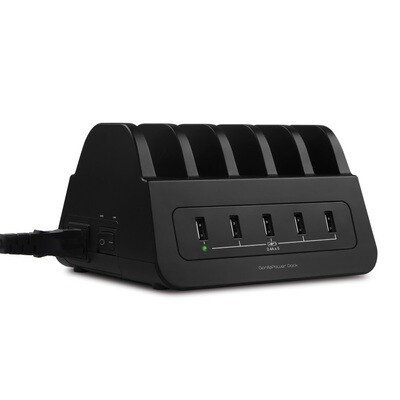 mbeatÂ® Gorilla Power Dock 5-Port 60W USB Charging Dock with 2 AU Power Sockets