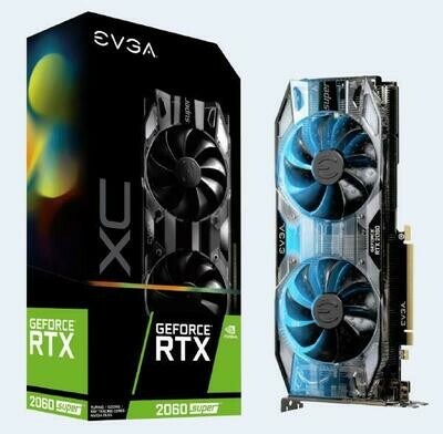 EVGA GeForce RTX 2060 SUPER XC GAMING, 08G-P4-3162-KR, 8GB GDDR6, Dual HDB Fans, RGB LED, Metal Backplate, PCIE, DisplayPort 1.4, HDMI 2.0b, HDCP 2.2