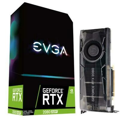 EVGA GeForce RTX 2080 SUPER GAMING, 08G-P4-3080-KR, 8GB GDDR6, RGB LED Logo, DisplayPort 1.4, HDMI 2.0b, USB-C