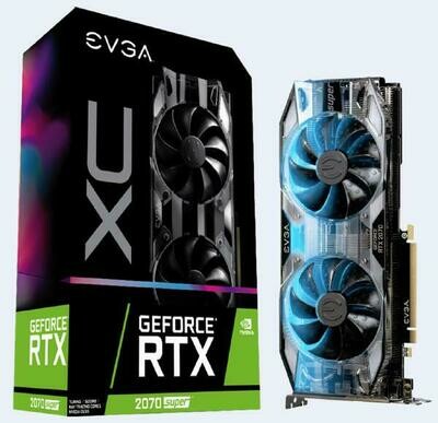 EVGA GeForce RTX 2070 SUPER XC GAMING, 08G-P4-3172-KR, 8GB GDDR6, Dual HDB Fans, RGB LED, Adjustable RGB LED, DisplayPort 1.4, HDMI 2.0b, HDCP 2.2