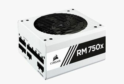 Corsair 750W RMX White 80+ Gold Fully Modular 135mm FAN ATX PSU 10 Years Warranty