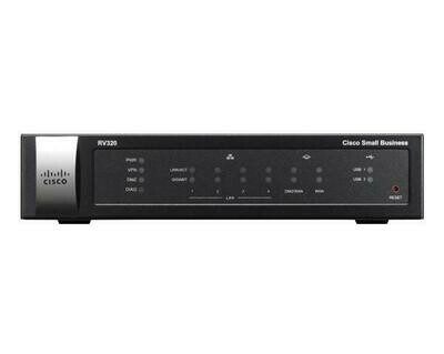 Cisco RV320 Dual Gigabit WAN VPN Router (4-Port Gigabit)