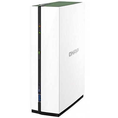 QNAP NAS TS-128A, 1-Bay, 3.5&#39; SATA3 Diskless, Home/SOHO, Tower, 4-Core CPU, GBLan(1), 1GB RAM