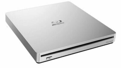 Pioneer BDR-XS06T 8x Slim External Portable USB 3.0 Blu-Ray Writer Burner White Slot Load Supports BDXL Blu-ray DVD &amp; CD media ~BP50NB40