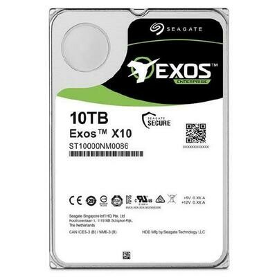 Seagate EXOS HDD Enterprise Capacity 3.5&quot; Internal 7200RPM, 5 Year Warranty - 512E - 10TB SATA