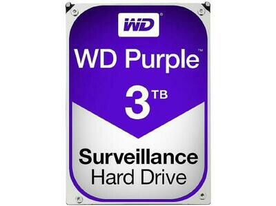 WD HDD 3.5&quot; Internal SATA 3TB Purple, Variable RPM, 3 Year Warranty - WD30PURZ