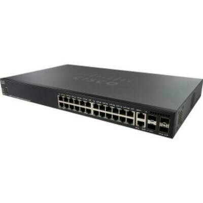 Cisco SG350X-24 24-Port Gigabit Stackable Managed Switch
