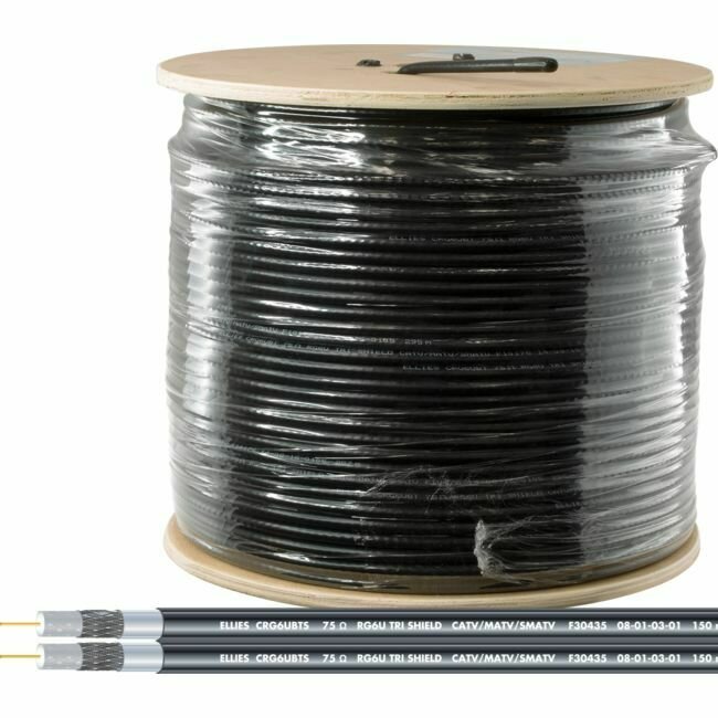 RG6 TRISHIELD SIAMESE COAX