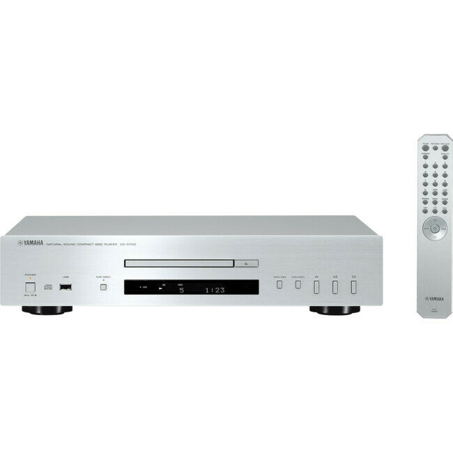 SILVER CD PLAYER WITH USB PORT