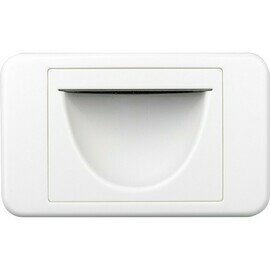 WHITE REVERSE BULLNOSE WALL