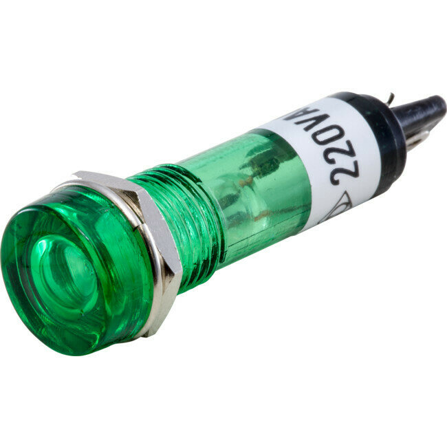 240V AC FLUSH INDICATOR GREEN