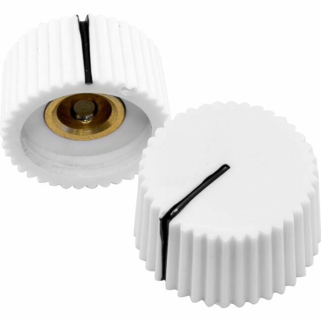 WHITE ABS KNOB WITH SET SCREW