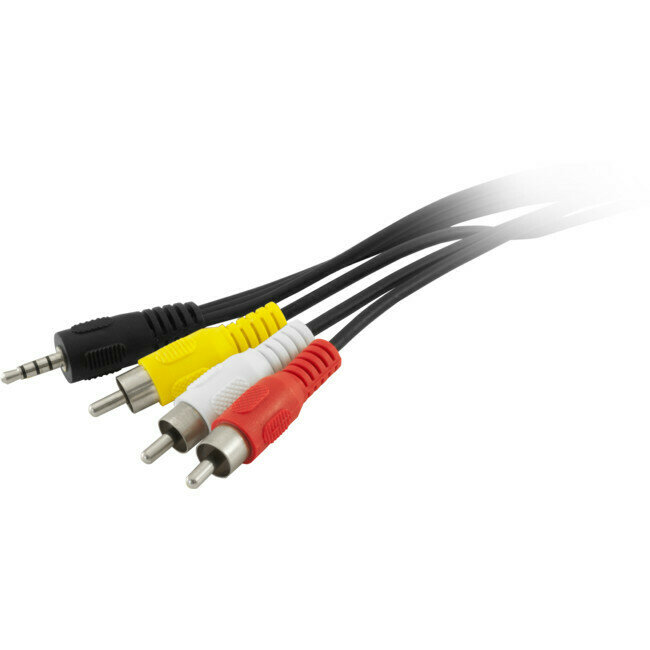 3.5MM 4-CONTACT TO 3X RCA