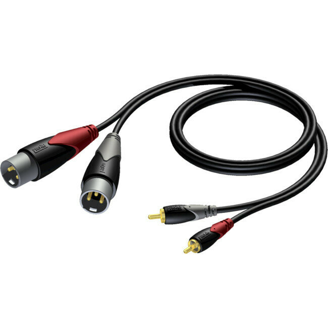 DUAL RCA TO DUAL XLR - 3.0M
