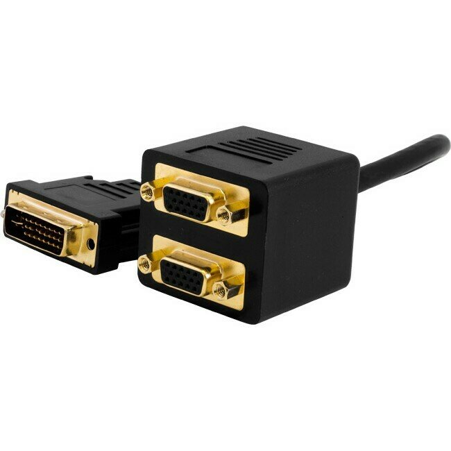DVI-I PLUG TO 2X VGA - 30CM