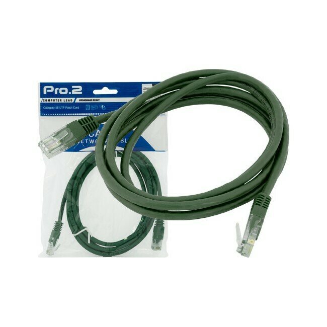 1M GREEN CAT5E PATCH LEAD