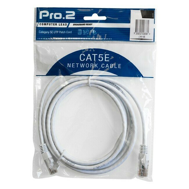 1M WHITE CAT5E PATCH LEAD