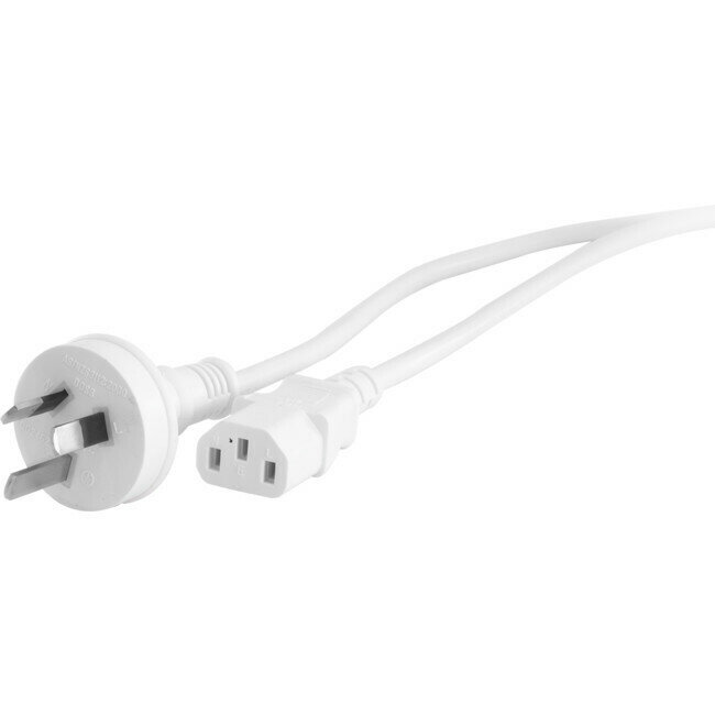 2M WHITE IEC POWER LEAD