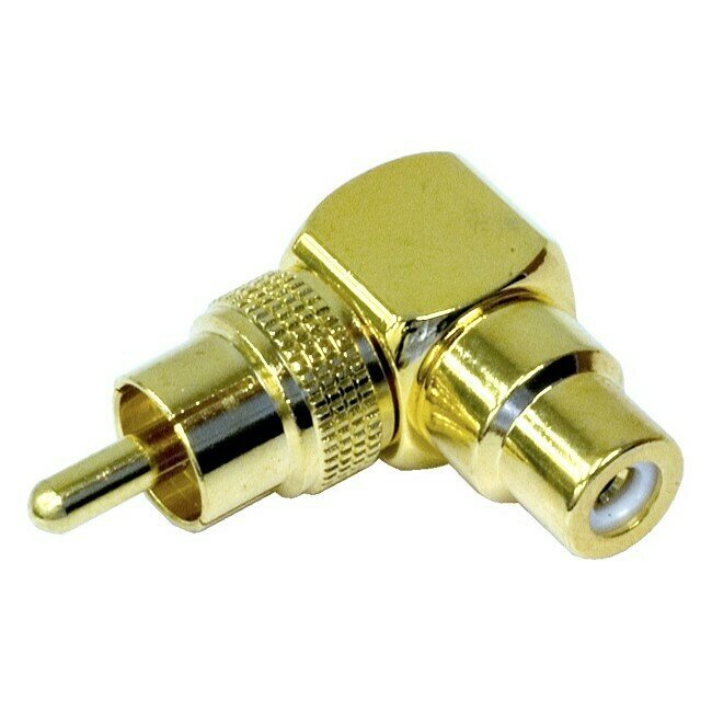 RIGHT ANGLE RCA PLUG