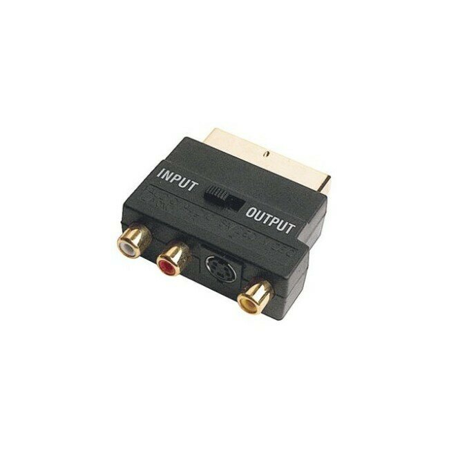 SCART PLUG TO RCA &amp; S-VIDEO