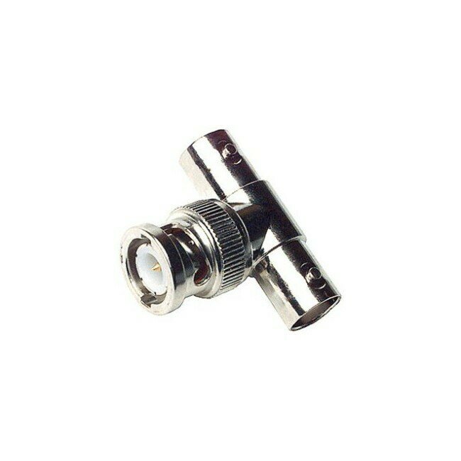 BNC PLUG TO 2X BNC SOCKETS