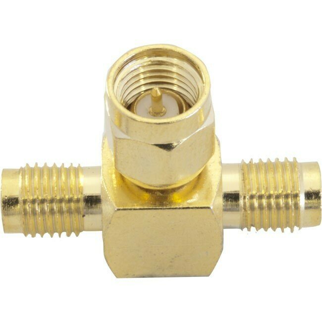 SMA PLUG TO 2 X SMA SOCKETS