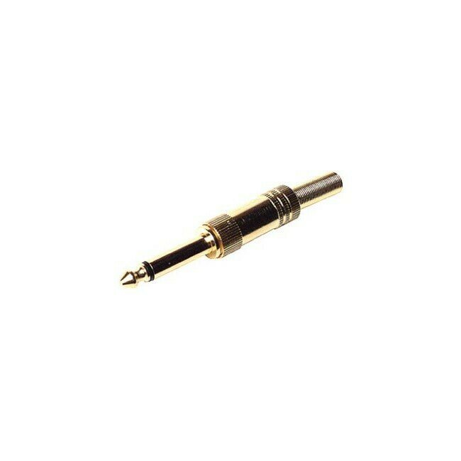 6.3MM GOLD MONO PHONO PLUG