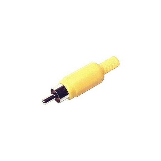 PLASTIC RCA PLUG YELLOW
