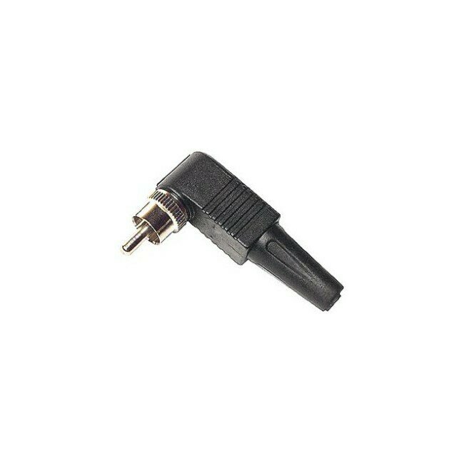 PLASTIC RCA RIGHT ANGLE PLUG