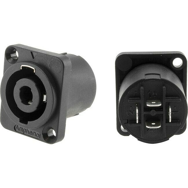 D FLANGE 4-POLE SPEAKON SOCKET