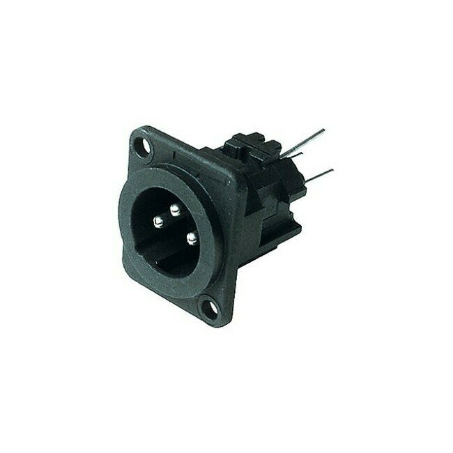 3 PIN PCB PANEL XLR PLUG