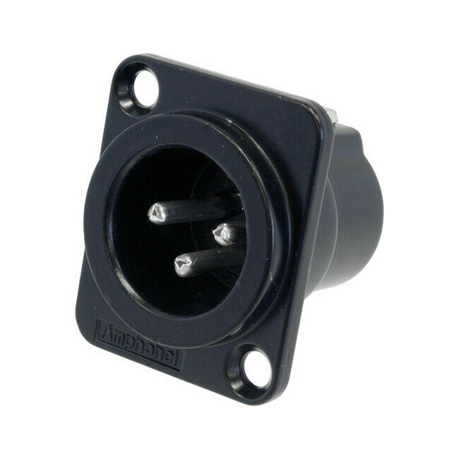 3 PIN PANEL XLR PLUG (AC3MMDZB
