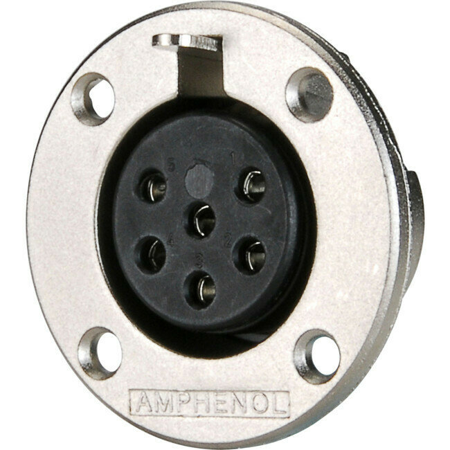 6-PIN PANEL MOUNT SOCKET
