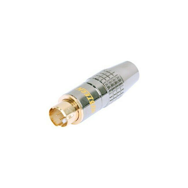 4 PIN GOLD MINI DIN S-VHS PLUG