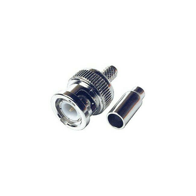BNC CRIMP PLUG TO SUIT RG174U