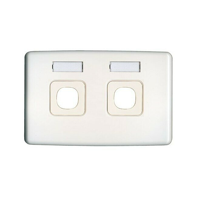 2 GANG NAME WALL PLATE