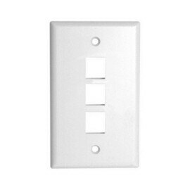 3 GANG KEYSTONE WALL PLATE