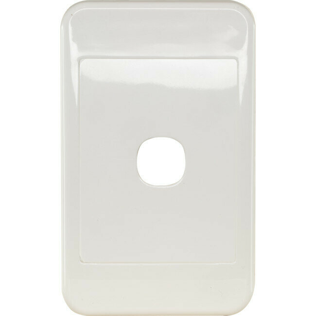 1 GANG WALL PLATE WHITE
